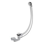 Jacob delafon e70174 - cp vidage pour baignoire rectangulaire avec bonde  recouvrement chrome