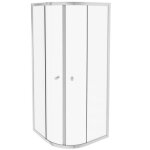 Jacob delafon paroi de douche quart de rond coulissant serenity chrom� 90 cm