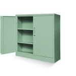 Jan nowak armoire de bureau c001b metallique revtement en poudre portes battantes verrouillable 925 ...
