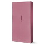 Jan nowak armoire de bureau mtallique 4 tagres tle dacier revtement en poudre 185 x 90 x 40 cm (rose) ...