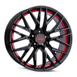 Jante 18 mam rs4 8jx18 5 - 108 et45 726 black painted red inside