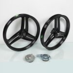 Jantes � b�tons noir 17x1. 6 pouces type grimeca pour mobylette peugeot 103 - giannelli