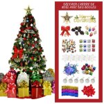 Ornements de no�l - janzdiys - 102pcs - multicolore - d�corations � suspendre - int�rieur