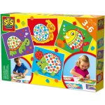 Japprends la mosa�que - ses creative - hobby 3 - 6 - formes en mousse autocollantes - 4 cartes pr�imprim�es ...