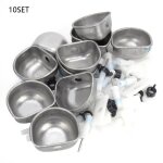 Abreuvoir pour lapin - zerodis - jr033 - acier inoxydable - 10 pcs - connecteur t fendu