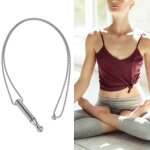 Collier respiratoire anti - stress - zerodis - jr033 - acier inoxydable - argent� - mixte