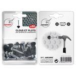 Clous et plots de protection pour soubassement - 50 pi�ces - fixation membrane de fondation - protection ...