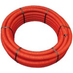 Gaine annel�e de protection pour c�bles �lectriques - � 50 mm - 25 m�tres - poly�thyl�ne - rouge - r�sistant ...