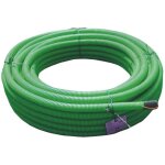 Gaine annel�e en poly�thyl�ne - � 40 mm - 25 m�tres - vert - protection de c�bles t�l�phoniques - r�sistant ...
