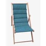 Jardin prive chilienne matelassée douala - toile amovible - structure en bois - bleu canard Jardin prive chilienne matelassée douala - toile amovible - structure en bois - bleu canard