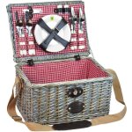 Les jardins de la comtesse - panier pique - nique vichy rouge sully - 4 personnes