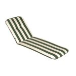 Jardin prive coussin bain de soleil cancale vert 184x59x55cm