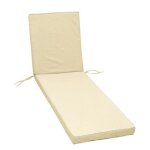 Jardin prive coussin bain de soleil monte carlo - 185 x 55 x 6 cm - ivoire