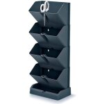 Jardin vertical mini cascade anthracite avec ciseaux pour herbes prosperplast