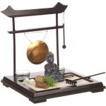 Jardin zen - atmosphera - bouddha tori - 26 cm - noir - dcoration intrieure - set complet