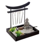Jardin zen grelots 16cm noir