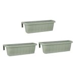Jardini�re de balcon - rondine - set de 3 - 60 cm - crochets r�glables - r�servoir deau