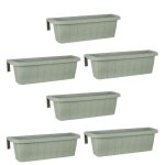 Jardini�re de balcon - rondine - set de 6 - 60 cm - crochets r�glables - r�servoir deau