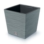 Jardiniere prosperplast furu square low pot avec insert dfs300 - 422u - couleur b�ton (gris) - 14 / 19l ...