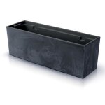 Jardiniere prosperplast pot de fleurs urbi case beton effect - anthracite - longueur : 580 mm