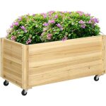 Outsunny - jardini�re - bois de sapin - 89x48x47cm - bois naturel