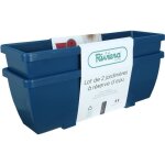 Jardini�re - riviera - eva - lot 2 jardini�res - plastique - 565x185x 255 unitaire - bleu