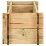 Jardinière surélevée de légumes en bois de pin imprégné - omabeta - 120 cm Jardinière surélevée de légumes en bois de pin imprégné - omabeta - 120 cm