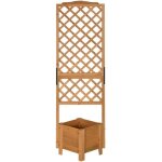 Jardini�re avec treillis - outsunny - sur pieds pour fleurs plantes potager ext�rieur - bois sapin - ...