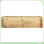 Jardini�re - v geby - 120 cm - bois de pin impr�gn� - r�sistance � la pourriture - facile � assembler ...