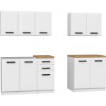 Jasper - cuisine compl�te modulaire + lin�aire l 200 cm 6 pcs - plan de travail inclus - meubles armoires ...