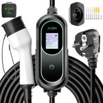 Jatrhg chargeur voiture electrique portable 3. 6kw - 1. 5kw 5m type 2 monophase