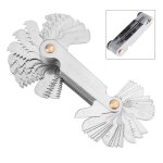 Jauge de filetage m�trique imp�riale x - tout - 52 pi�ces - 55 et metrisch 60 degr�s