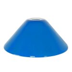 Jaya - abat - jour conique verre conique bleu 1 ampoule e27 style: modern d255xh115cm