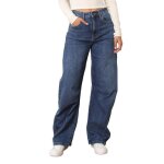 Jeans ample coupe baggy  taille haute. modle  5 poches fermeture zippe et bouton. dot de deux coutures ...