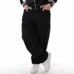Jeans amples pour hommes mode broderie jeans à jambes larges couleur claire foncé street dance skateboard ... Jeans amples pour hommes mode broderie jeans à jambes larges couleur claire foncé street dance skateboard ...