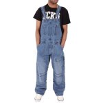 Jeans bretelles hommes funmoon baggy - bleu - multi - poches Jeans bretelles hommes funmoon baggy - bleu - multi - poches
