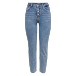 Jean coton droit emily only bleu - only licence - regular - femme