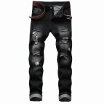 Jean droit coupe slim homme jean droit à la mode pour hommes 36 - 46 printemps et automne Jean droit coupe slim homme jean droit à la mode pour hommes 36 - 46 printemps et automne