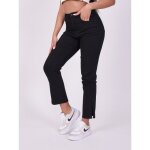 Jean droit vas avec fente - project x paris - femme - taille haute - noir