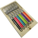Jean dubost coffret fourchette tonic mix laguiole - lot de 6