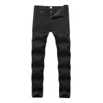 Jeans fashion homme regular fit pantalon homme style d�contract�e - noir