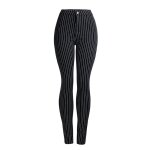 Jeans femme - funmoon - taille haute - skinny - noir - style europ�en et am�ricain