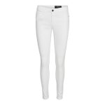 Jeans femme - noisy may - nmlucy - slim - blanc - 29x30