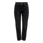 Jeans femme - only licence - onlemily nas997 noos - coupe droite - taille haute - denim noir délavé Jeans femme - only licence - onlemily nas997 noos - coupe droite - taille haute - denim noir délavé