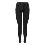 Jean femme only power life mid pushup - gris - effet push up - mat�riau extensible