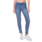 Jean femme slim - skinny push up - taille haute - jean couleur bleu