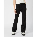 Jeans femme - wrangler - flare - taille haute - denim noir - coresponsable