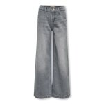 Only kogcomet wide leg - jean fille gris coupe large