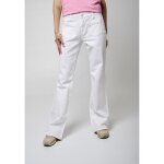 Jean flare femme - kaporal - bea - taille basse - braguette zipp�e - 2 poches plaqu�es