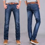 Jeans - funmoon - coupe droite - homme - bleu clair - vtements dt
